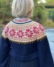 Trine Lise tilpasset bunader fra Sunnfjord blå Bunadstrikk  thumbnail