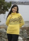 2310-5 Gulling genser Alpaca Bris Lys gul Strikkepakke thumbnail
