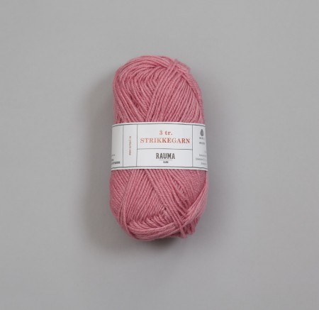 3-tråds strikkegarn Gammelrosa - 571