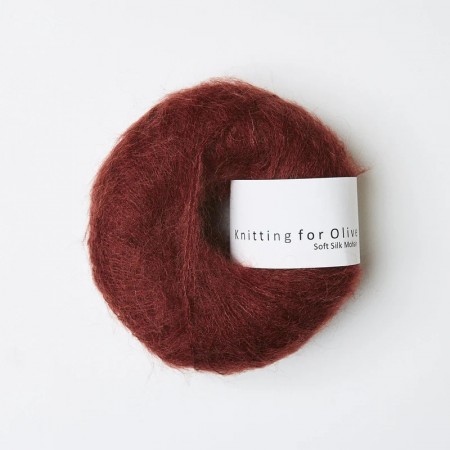 Knitting for Olive Soft Silk mohair Claret/Vinrød