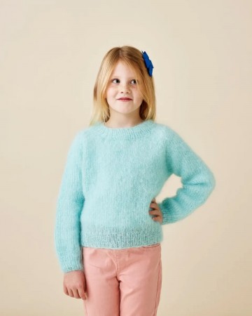 Permin Sweater med raglan Bella mint