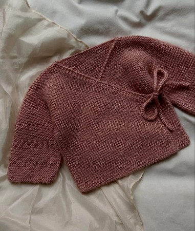 Indiblomst Fagerborg kimono Alpakka Silke Dusty pink