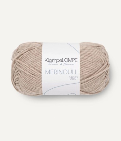 KLOMPELOMPE MERINOULL BEIGEMELERT 2650