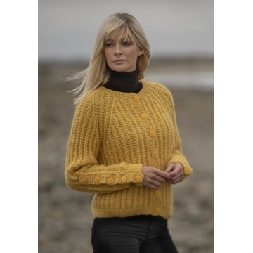 2036-9 Sørland Kort jakke Alpaca Bris Strikkepakke Viking Garn