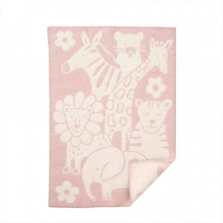 Klippan Picnic pledd babyteppe rosa 246202 65x90 cm