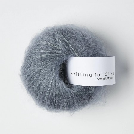 STØVET PETROLEUMSBLÅ - SOFT SILK MOHAIR