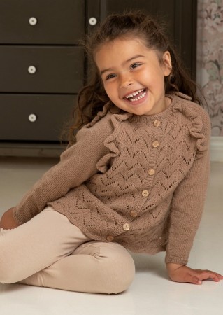 2225-8 Sahara jakke Trend Merino Petite Valnøtt Strikkepakke