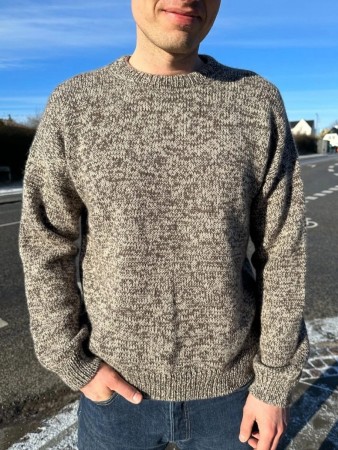Melange Sweater Man (oppskrift) PetiteKnit