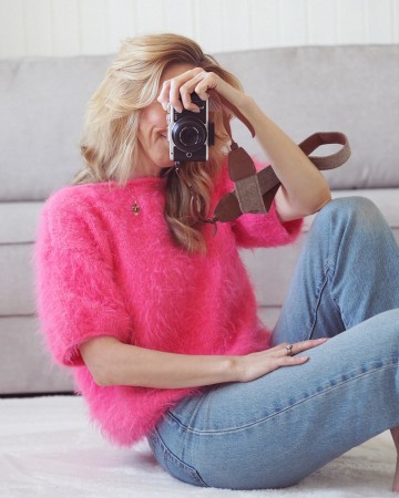 Fuzzy Tee Basta bonbonrosa Tove Lindtein