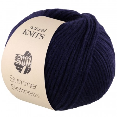 Lana Grossa Summer softness mørk blå 015