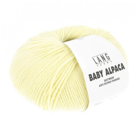 Lang Yarns Baby alpakka 0012 lys gul