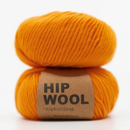 Hip Wool On fire orange
