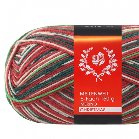 Lana Grossa Meilenweit strømpegarn JUL 150 g 629