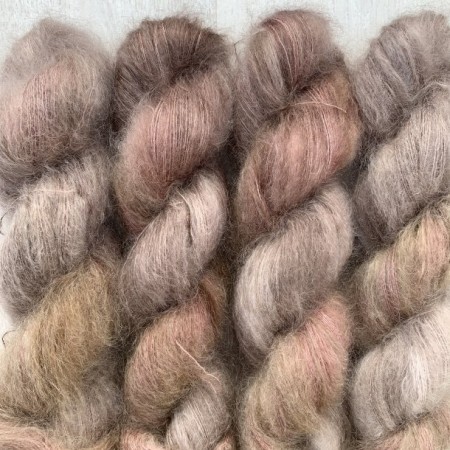 Unikt garn Tynn Mohair Jordsmonn