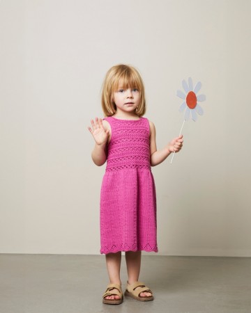 438-1 Erle sommerkjole Petunia Rosa