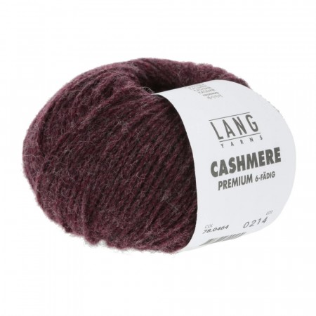 Lang Yarns Cashmere Premium 464 burgunder melert