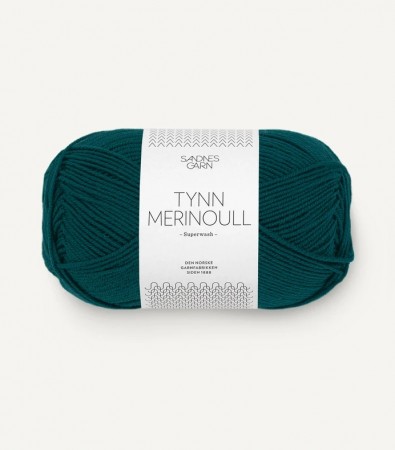 Sandnes Garn TYNN MERINOULL DYP PETROL 7272