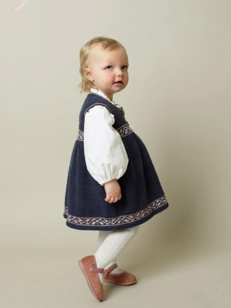 372-7 Rosekjole MIDNATT Strikkepakke Rauma