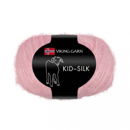 Viking Garn Kidsilk 364 lys rosa