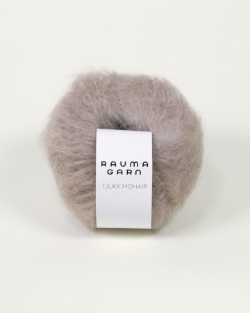 Tjukk Mohair Gråpus - 030