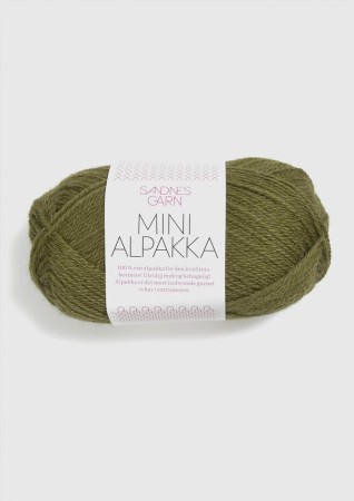 Mini Alpakka Olivengrønn 9554