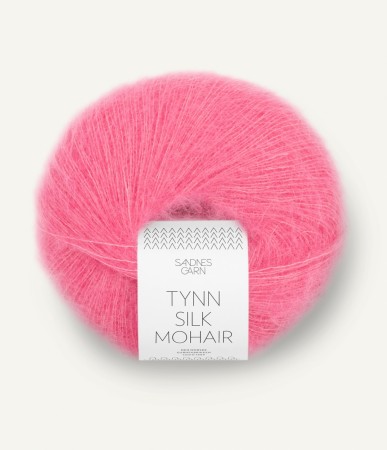 TYNN SILK MOHAIR BUBBELGUM PINK 4315