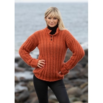 2036-1 Trygg genser | Alpaca Bris | Strikkepakke Viking Garn