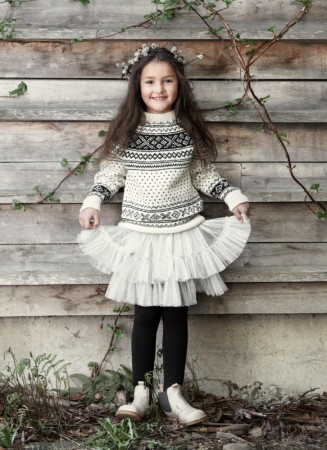 226R-2 Setesdalgenser/kofte barn Rauma Garn (oppskrift)