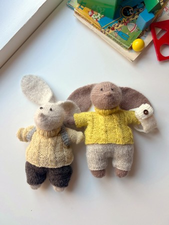 495 Harepusens påskeantrekk (oppskrift) papir