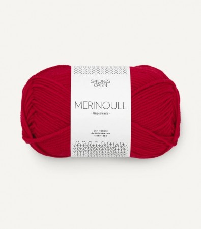 Sandnes Garn MERINOULL RØD 4219