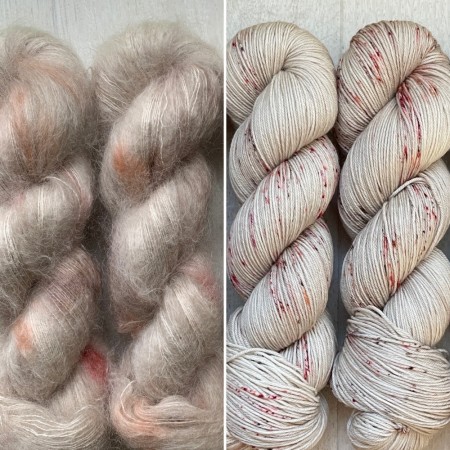 Unikt garn Tynn silk mohair Havbunn