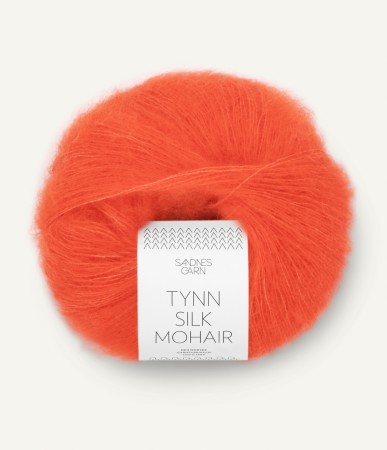 Sandnes Garn Tynn Silk Mohair oransje 3818