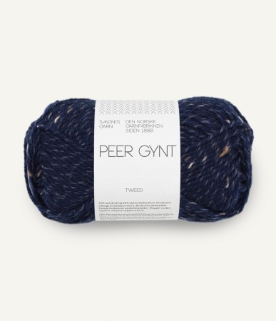 Peer Gynt Marineblå m/natur tweed 5585