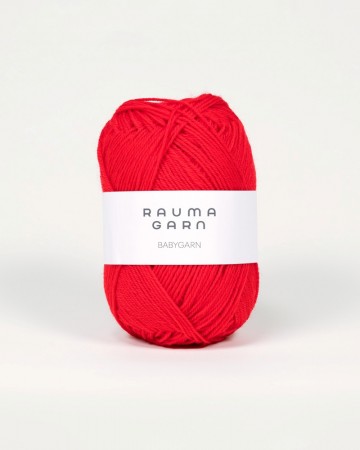 Babygarn 18 Rød
