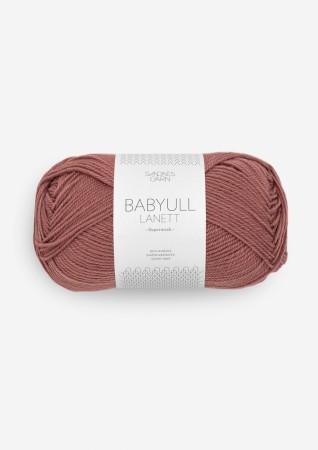 Sandnes Garn Babyull Lanett Plommerosa 4043