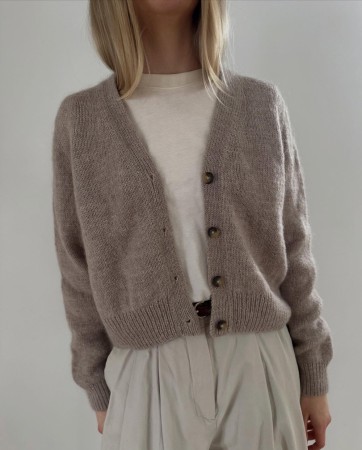 LeKnit Mouline Cardigan Sunday og Tynn Silk mohair Beigemelert