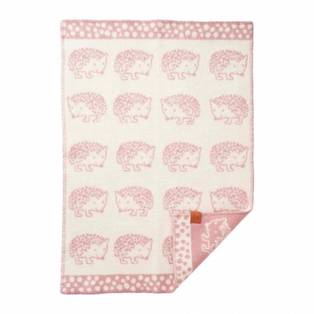 Klippan Pinnsvin Hedgehog pledd 65x90 cm pink