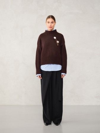 2507-5 Mindy Sweater chunky edition Peer gynt og tynn silk mohair