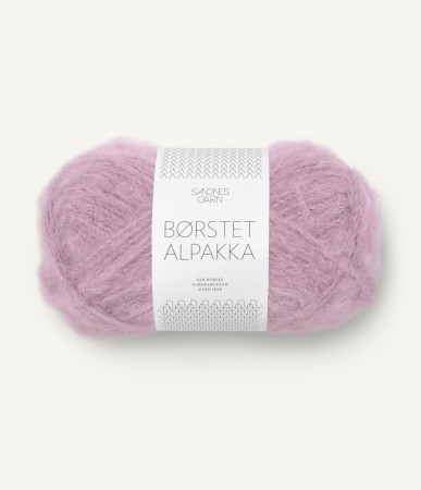 BØRSTET ALPAKKA ROSA LAVENDEL 4632