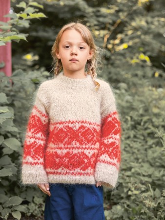 2411-3 Fun Chunky Marius Junior Ballerina Chunky Mohair Rød