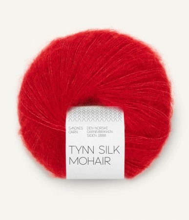 Tynn Silk Mohair True red 4219