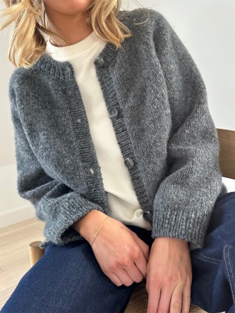 LeKnit Foundation cardigan Fritidsgarn mørk grå