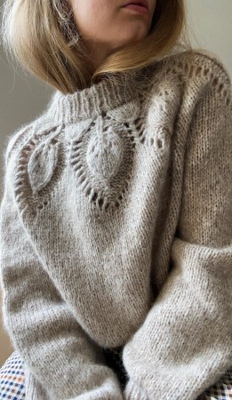 Chunky Dahlia dame KOS og Tynn Silk Mohair Lys beige Lene Holme Samsøe