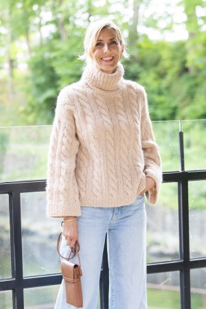 Celtic Sweater modell 11 Nebbia og Setasuri beige