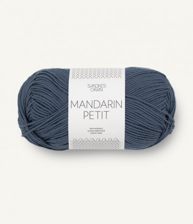 6061 Mørk gråblå Mandarin petit