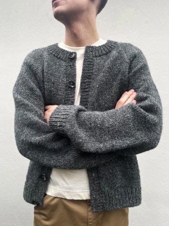 LeKnit Foundation Cardigan mann (oppskrift) papir