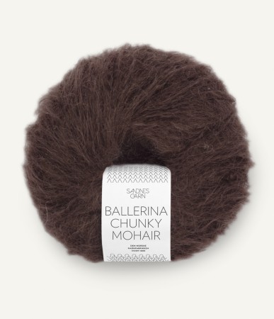 Ballerina Chunky Mohair Chocolate Plum 3591
