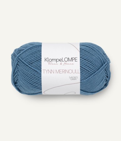 KLOMPELOMPE TYNN MERINOULL JEANSBLÅ 6033