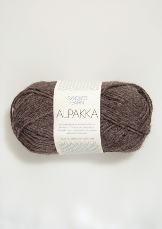 Sandnes Garn Alpakka Mellombrun melert 2652