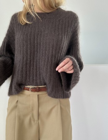 LeKnit Charlie blouse Mørk sjokolade